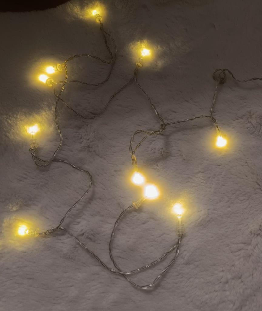 Led Pilli Dekoratif Led Işık Yılbaşı Süsü 2 Metre Duvar Dekor Hediye 