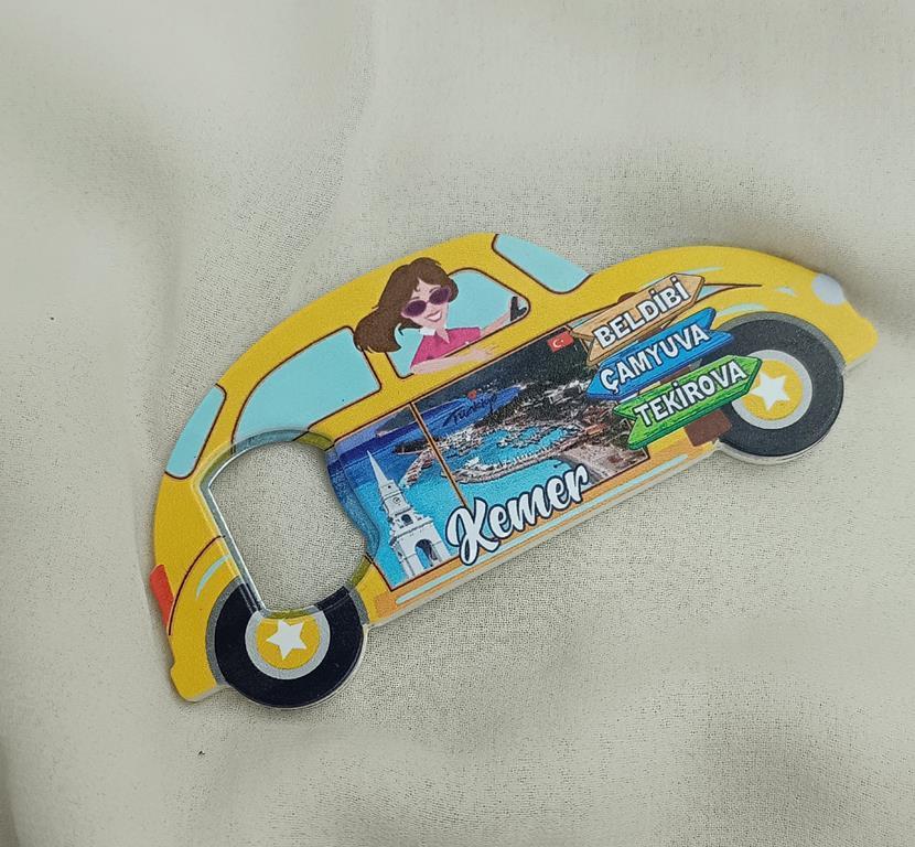 Magnet Açacak Gazoz Şişe Açacağı Mıknatıslı Buzdolabı Süsü Vosvos Araba Kule      