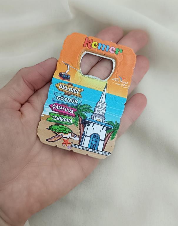 Magnet Açacak Gazoz Şişe Açacağı Mıknatıslı Buzdolabı Süsü Turizm Antalya Görselli 