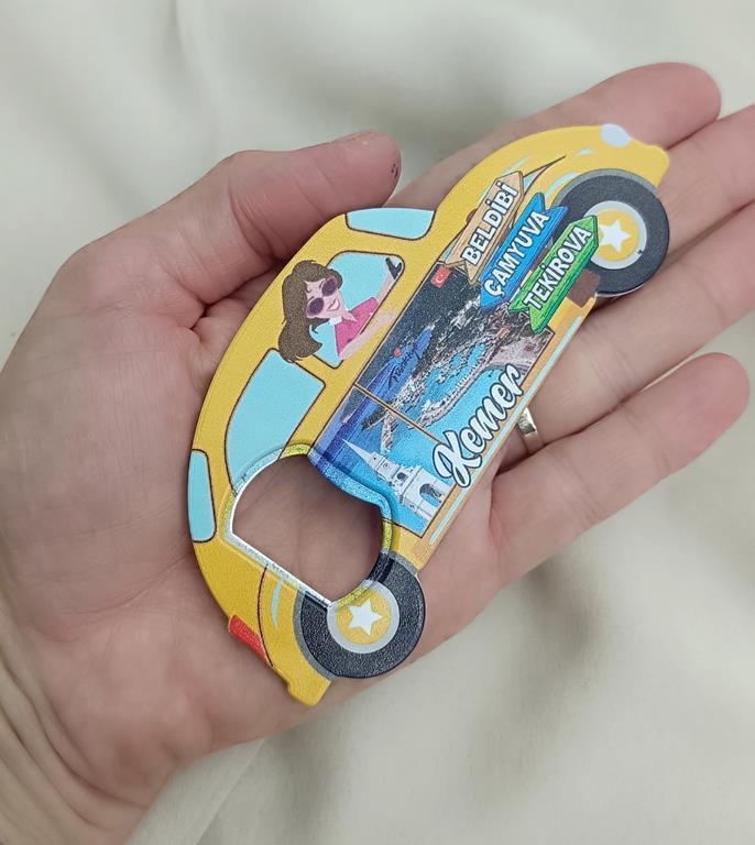 Magnet Açacak Gazoz Şişe Açacağı Mıknatıslı Buzdolabı Süsü Vosvos Araba Kule      