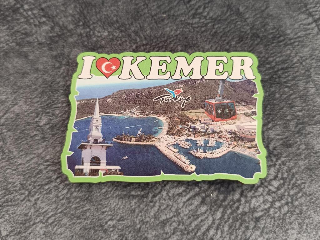 Magnet Antalya Görseli Türk Bayraklı Turistik Buzdolabı Süsü Manyetik 