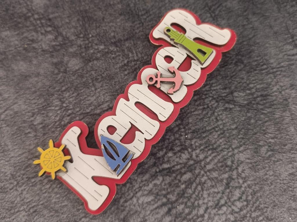 Magnet Dümen Çapa Gemi Kule Yelken Deniz Kabuk Nazar Göz Buzdolabı Süsü Ahşap Magnet Mıknatıslı Hediyelik Eşya