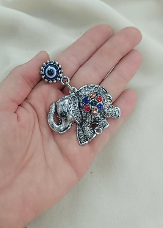 Magnet  Fil Taşlı Metal Buzdolabı Süsü Mıknatıslı Mağnet  