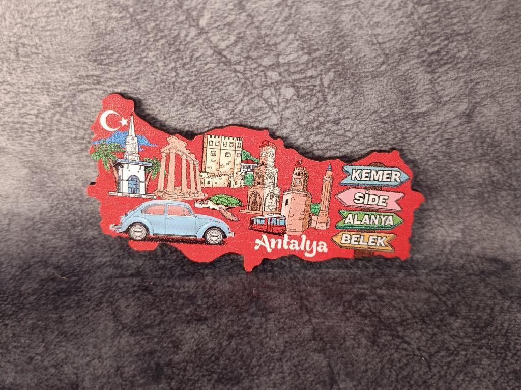 Magnet Harita Deniz Araba Turistik Buzdolabı Süsü Manyetik Mıknatıslı Hediyelik Eşya