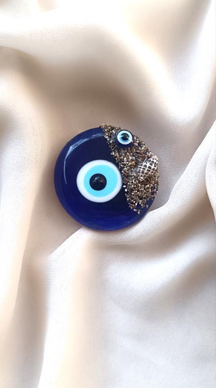 Magnet Nazar Boncuğu Deniz Kabuklu Magnet Mıknatıslı Buzdolabı Süsü