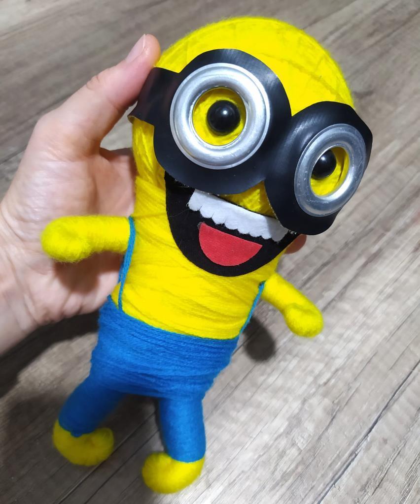 Minions Örgü Keçe Minion İlginç Anahtarlık Çanta Süsü Oyuncak Aksesuar  