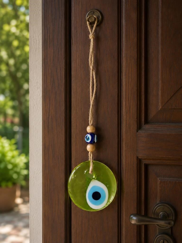 Nazar Boncuğu Dikiz Aynası Süsü Duvar Süsü El Yapımı Cam Kapı Süsü Araba