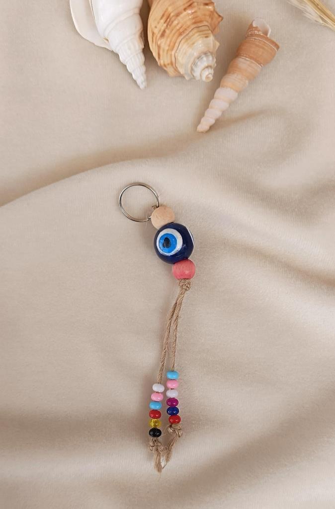 Nazar Boncuk Anahtarlık 10 Adet Kötü Göz Kovucu Hand Made Nazarlı Araba Süsü