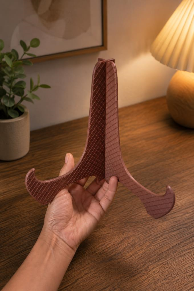 Plastik Stand 18x18 cm Dekoratif Tabak Standı | 3.8 cm Kalınlık Dayanıklı Sunum Ayağı