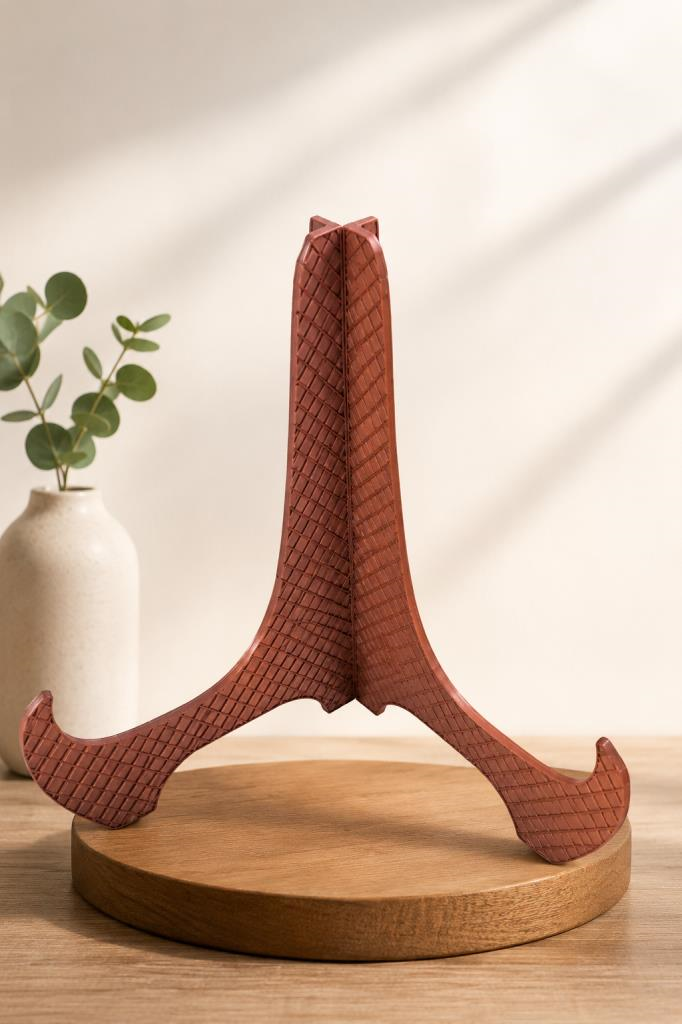 Plastik Stand 18x18 cm Dekoratif Tabak Standı | 3.8 cm Kalınlık Dayanıklı Sunum Ayağı