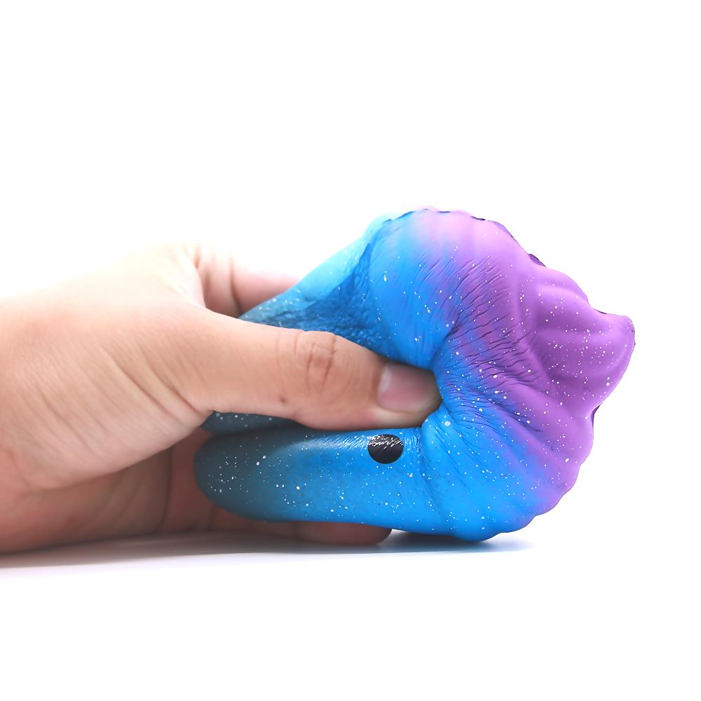 Sevimli Yavaş Yükselen Squishy Galaxy Diş Rahatlatıcı Oyuncak Çanta Süsü Anahtarlık