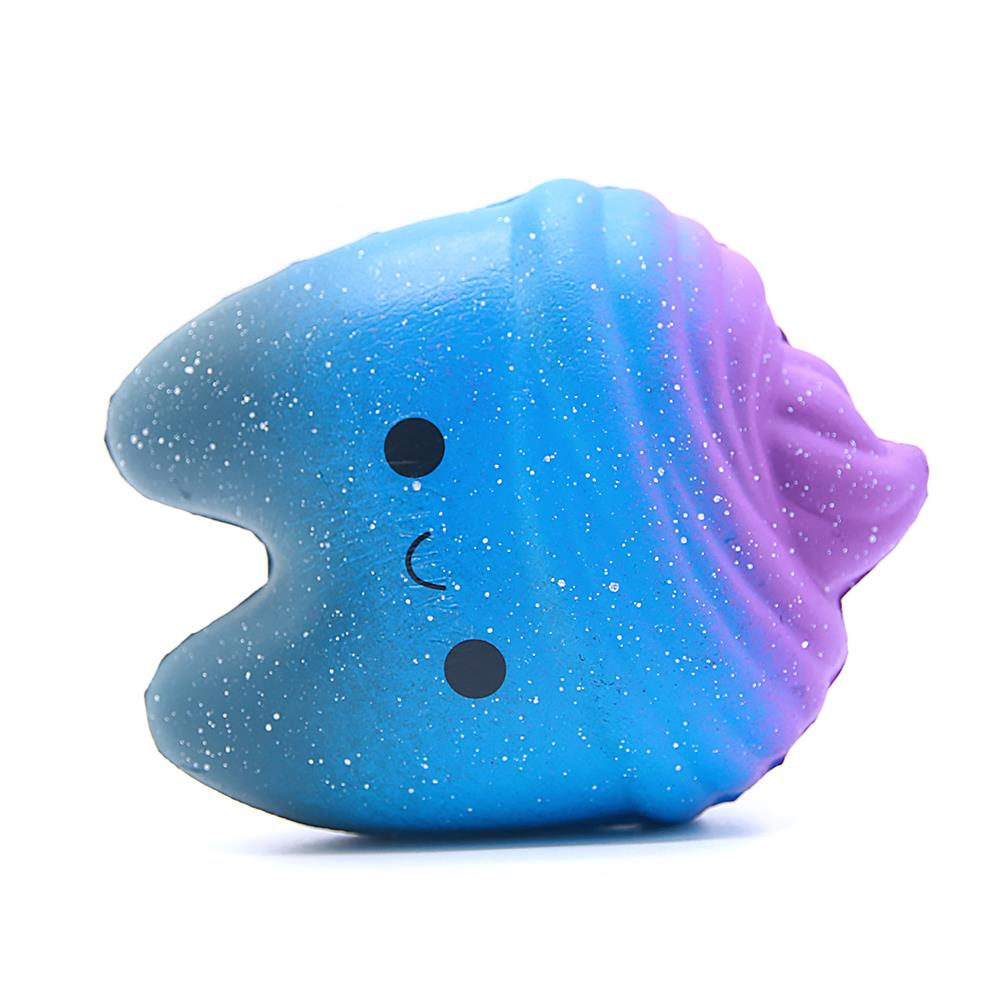 Sevimli Yavaş Yükselen Squishy Galaxy Diş Rahatlatıcı Oyuncak Çanta Süsü Anahtarlık