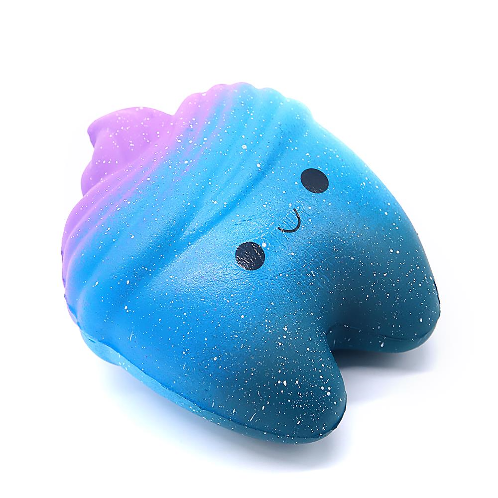 Sevimli Yavaş Yükselen Squishy Galaxy Diş Rahatlatıcı Oyuncak Çanta Süsü Anahtarlık