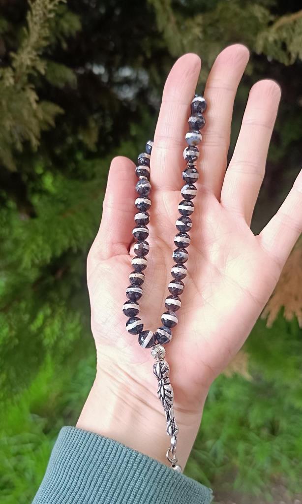 Tesbih Tibet Akiği Doğal Taş Tespih