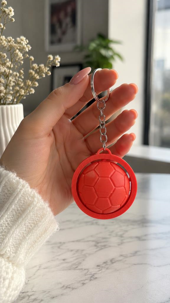 Türk Bayraklı Dönen Spinner Anahtarlık Çevirmeli Stres Çarkı Araba Ev Çanta Aksesuarı Hediyelik  