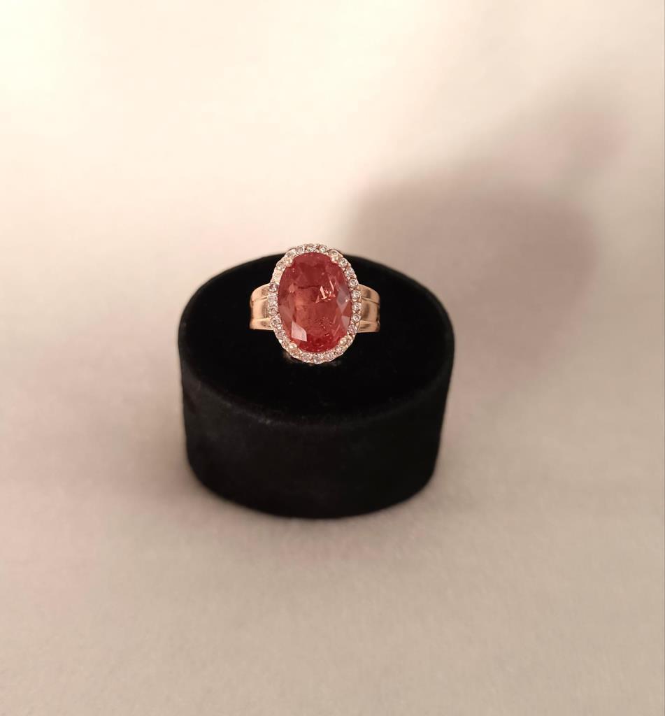 Yüzük Sultanit Bukalemun Nişan Düğün Hediye Kadın Ayarlanabilir Rose Gold Renk Takı Aksesuar 