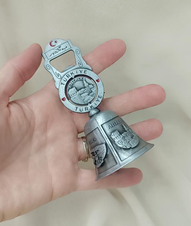 Zil Çan Resepsion Otel Okul Sallama Zili Metal Dümen Nostalji Müzikal Antalya Görseli