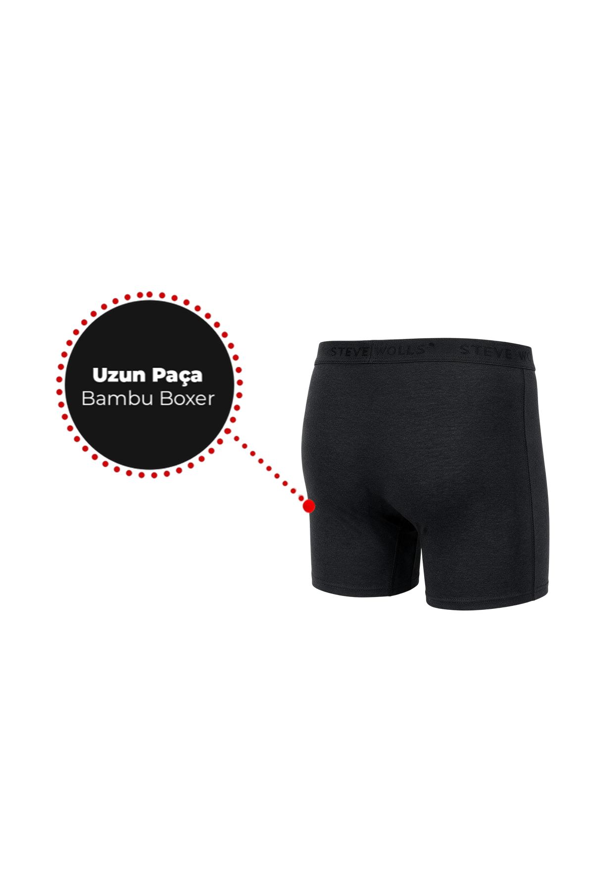 Erkek Antrasit 5’Li Uzun Paça Bambu Boxer - 25203