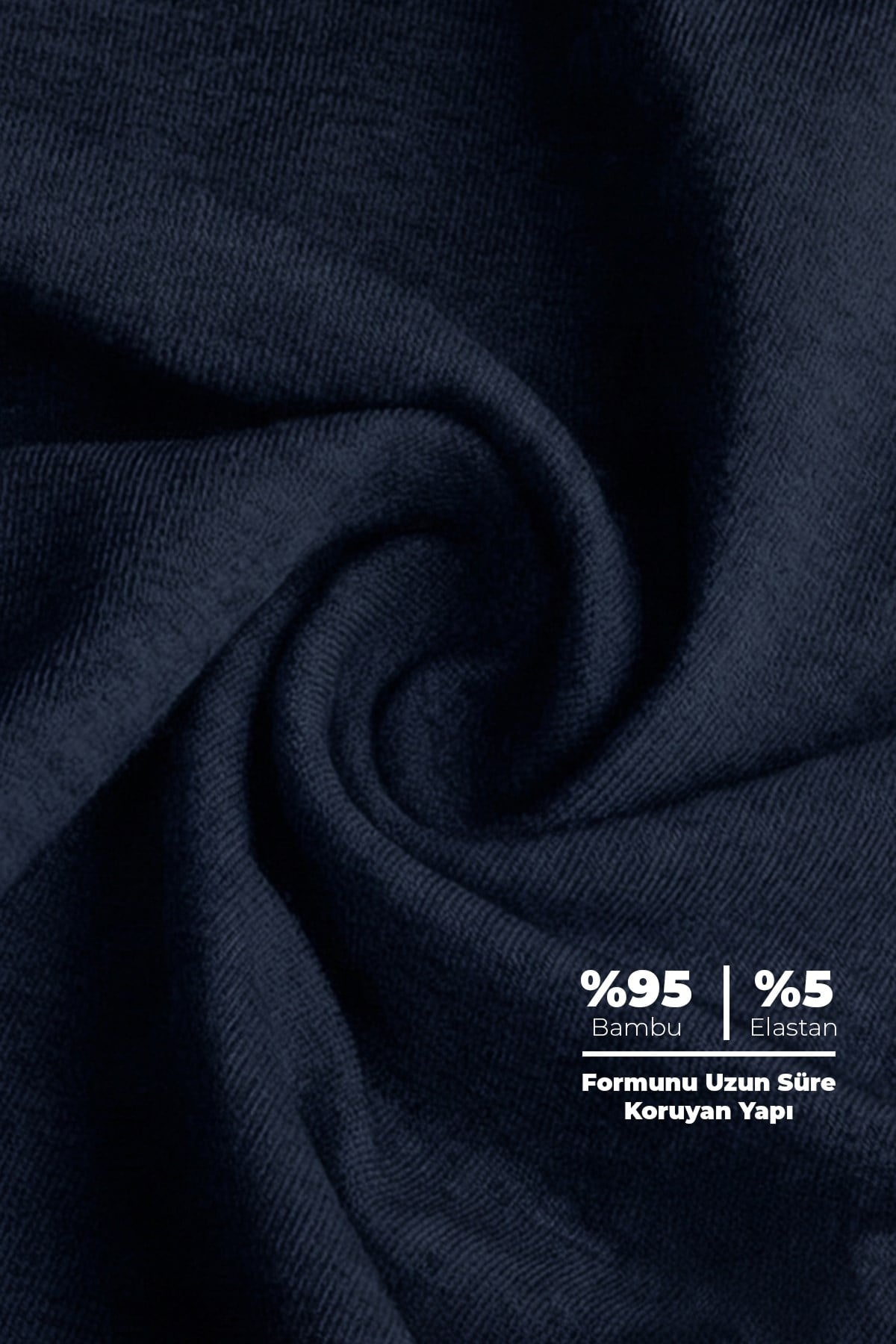 Erkek Lacivert 5’Li Uzun Paça Bambu Boxer - 25203