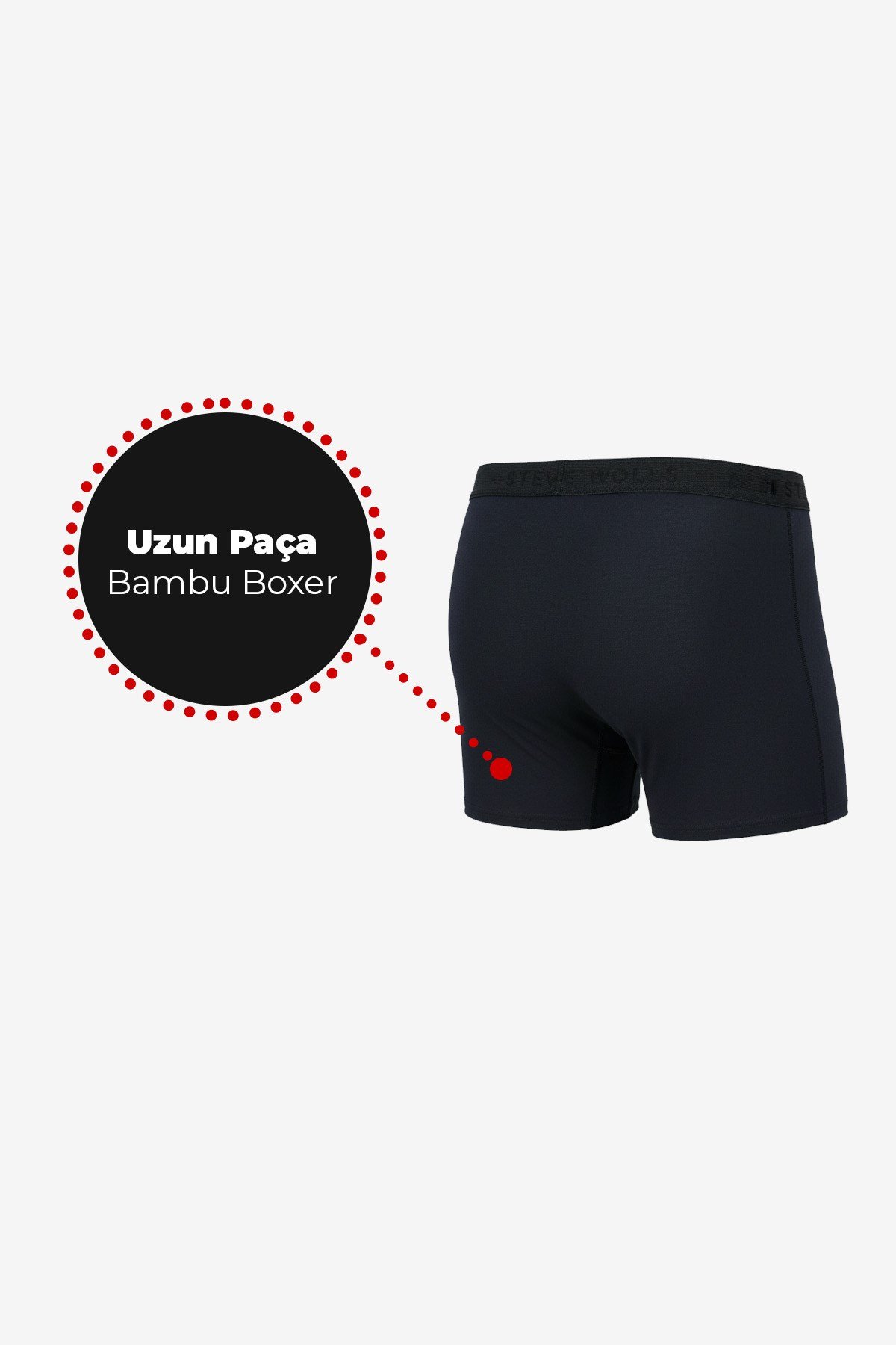 Erkek Renkli 3’Lü Uzun Paça Bambu Boxer - 25202