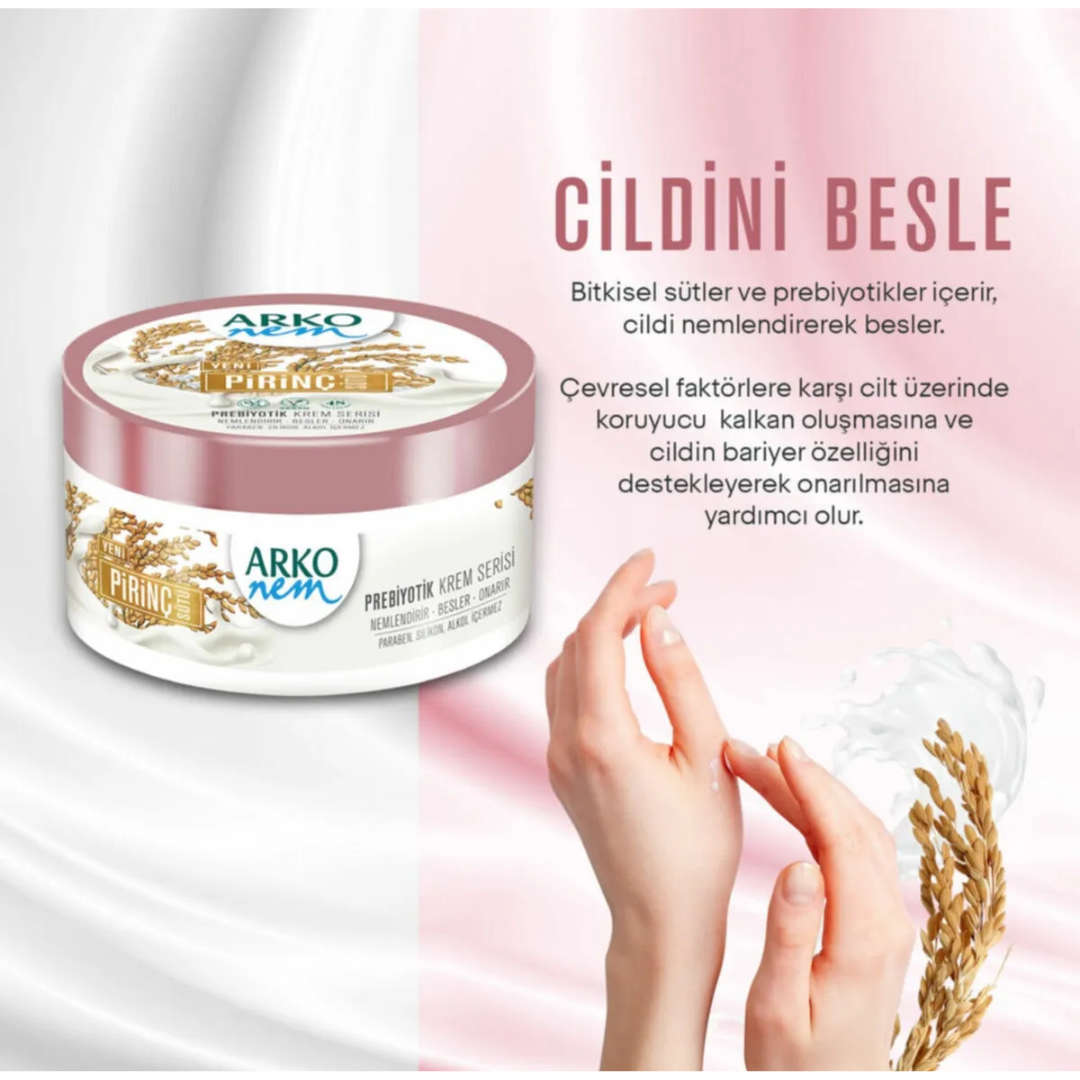 Arko Nem Pirinç Sütü Krem 250 Ml