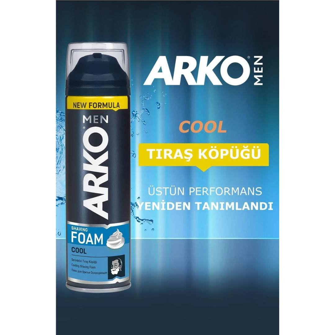 Arko Tıraş Köpüğü 200+200 Ml. Cool