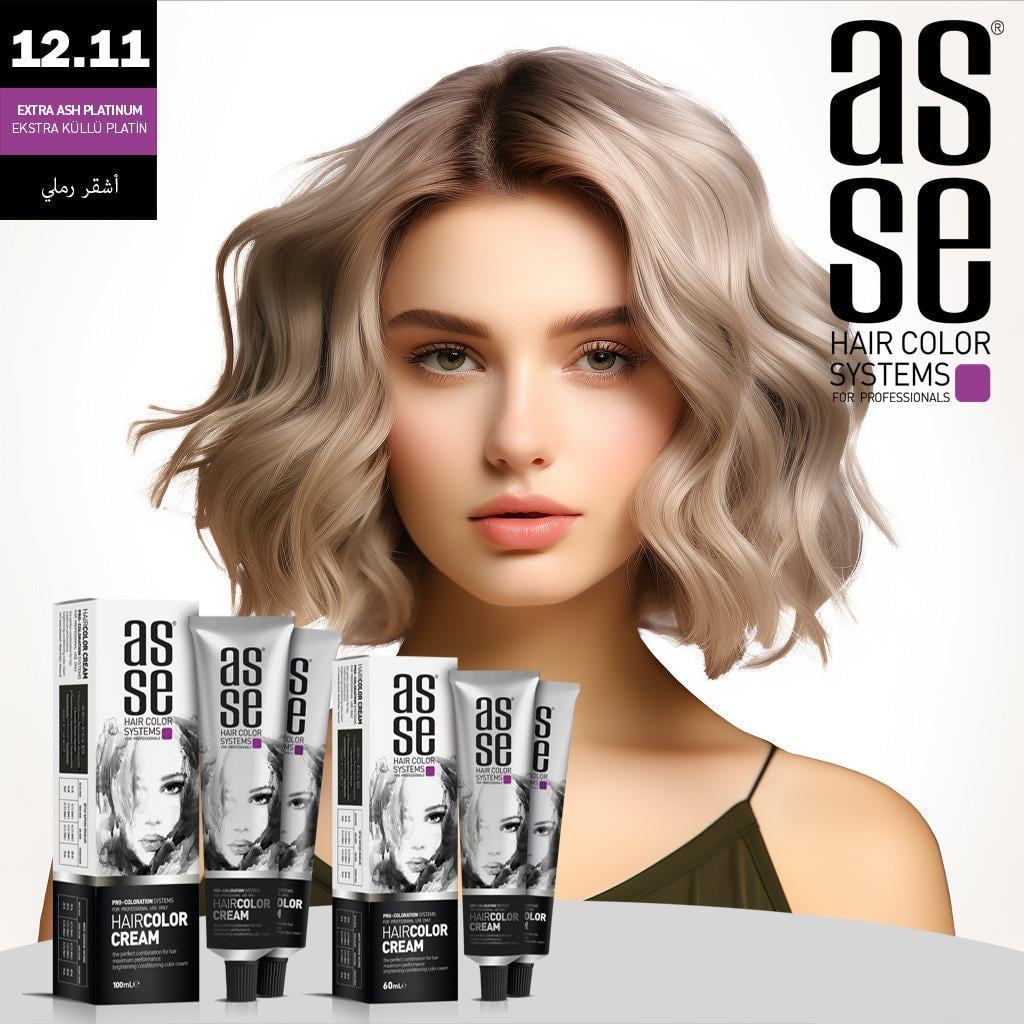 Asse Tüp Boya 60ml 12.11 Ekstra Küllü Platin