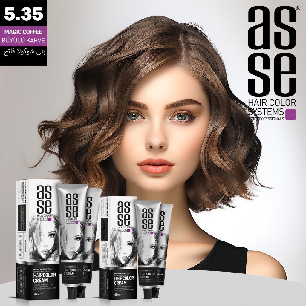 Asse Tüp Boya 60ml 5.35 Büyülü Kahve