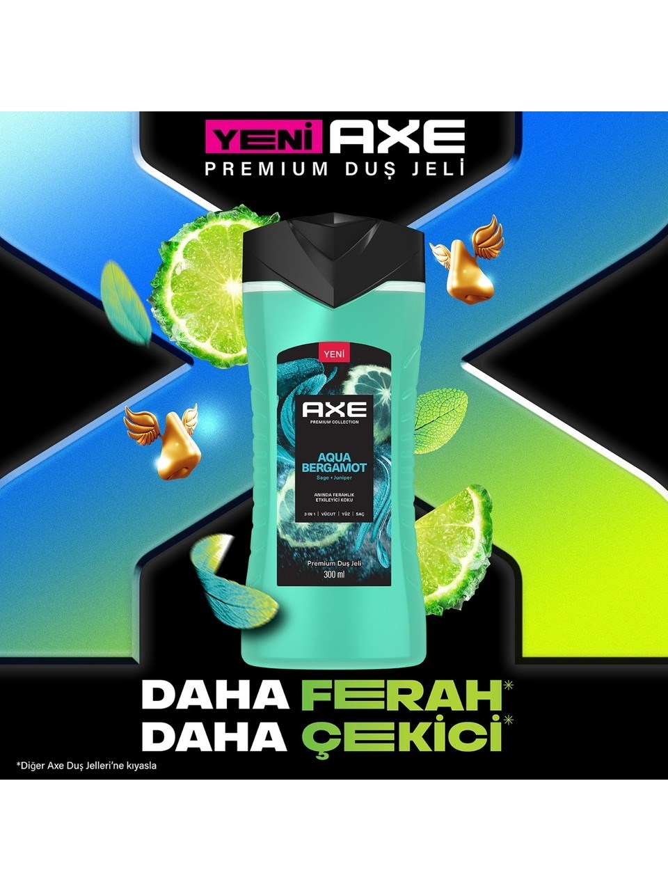 Axe Duş Jeli 300ml Aqua Bergamot