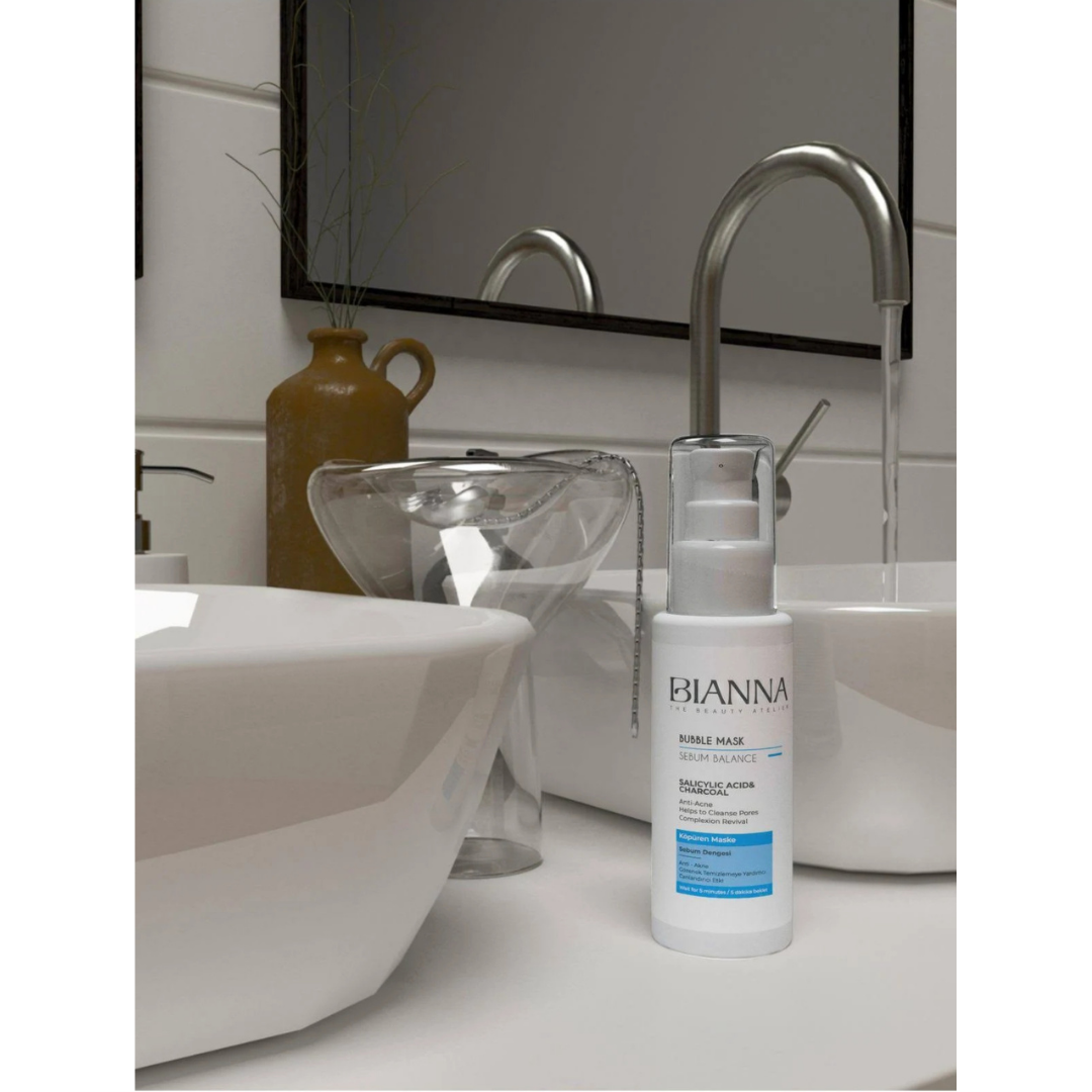 Bianna Köpüren Maske 75ml. Salicylic Acid&Charcoal