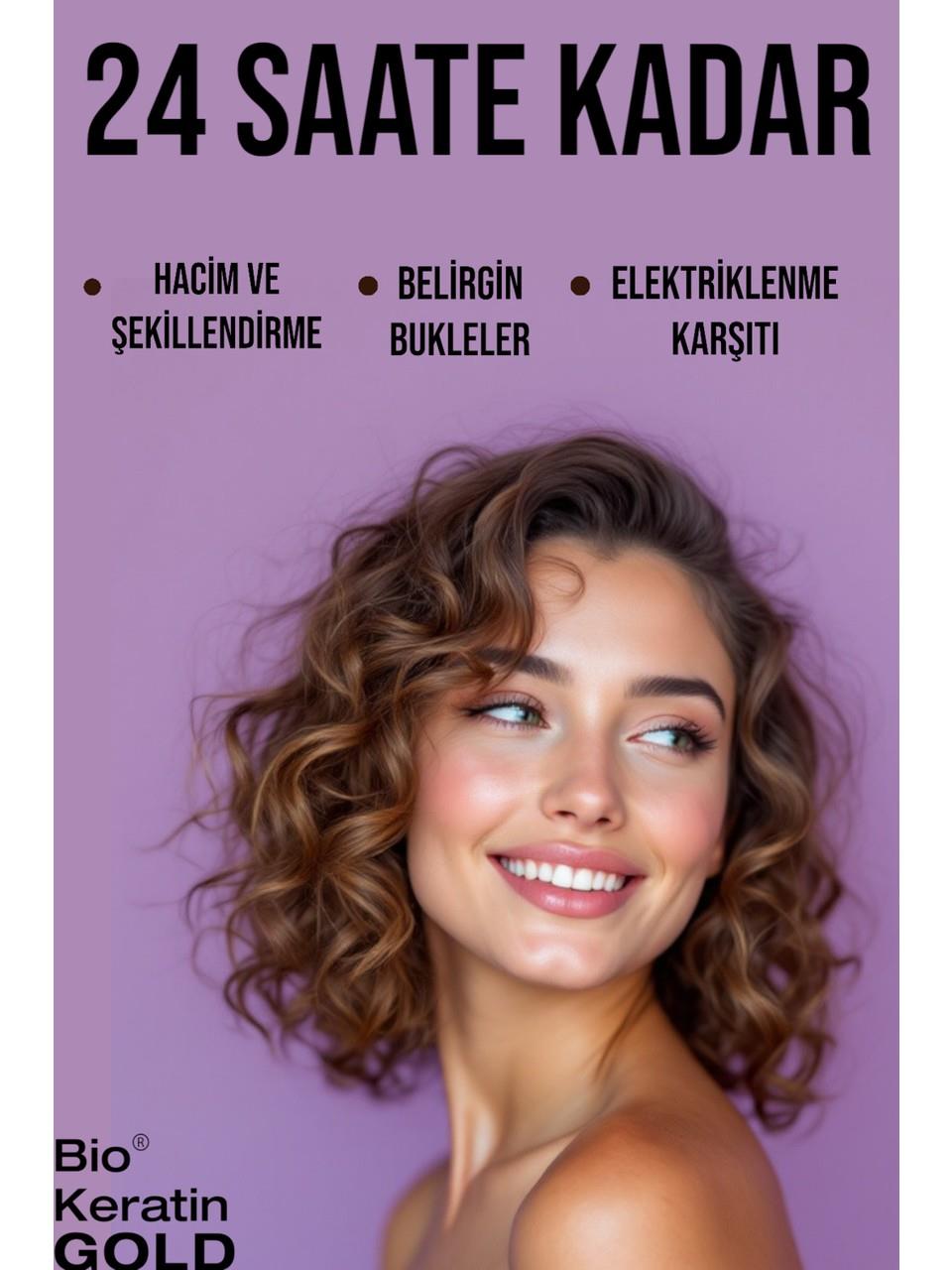 Bio Keratin Gold 150ml. Belirgin Bukleler