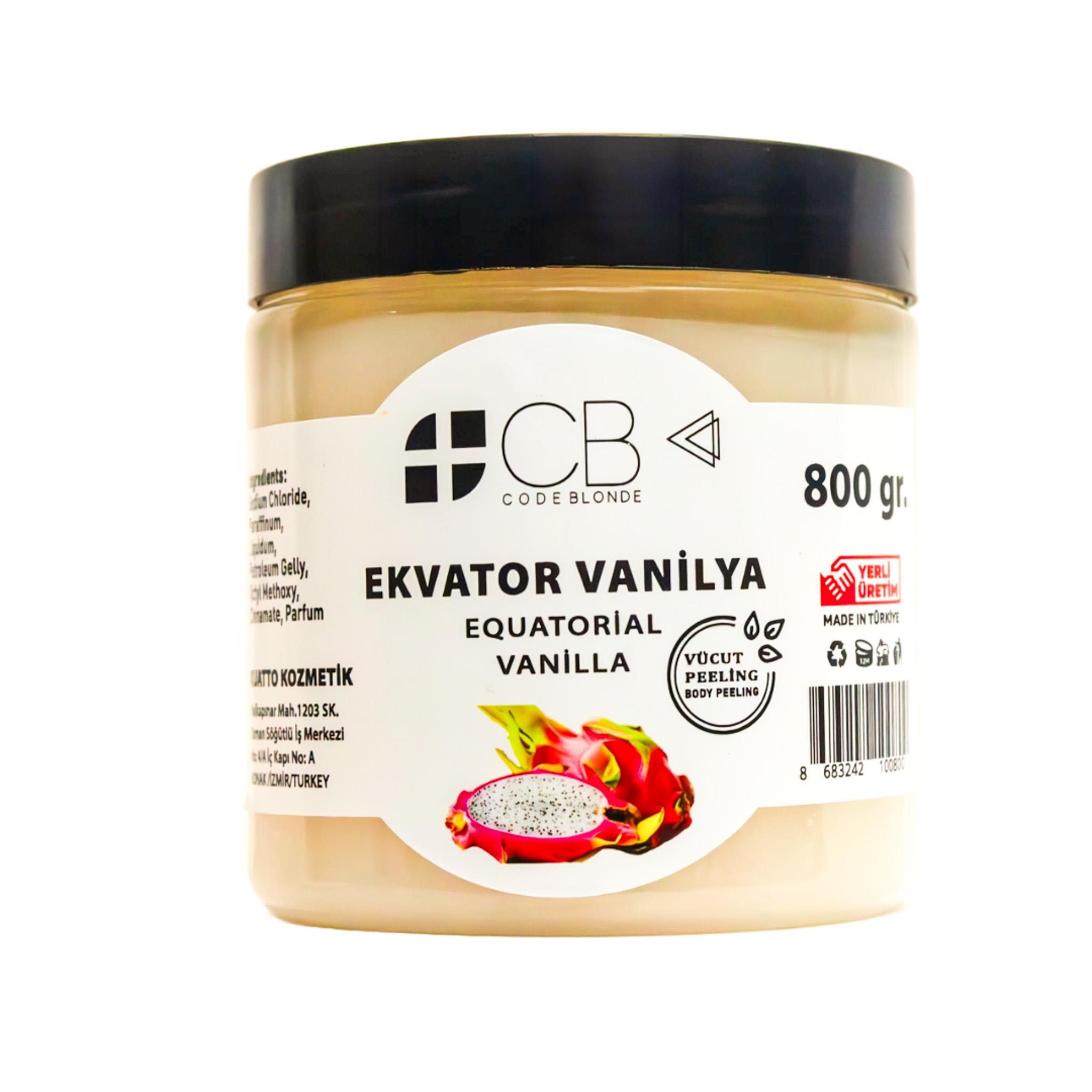 CODE BLONDE PEELİNG 800 gr EKVATOR VANİLYA
