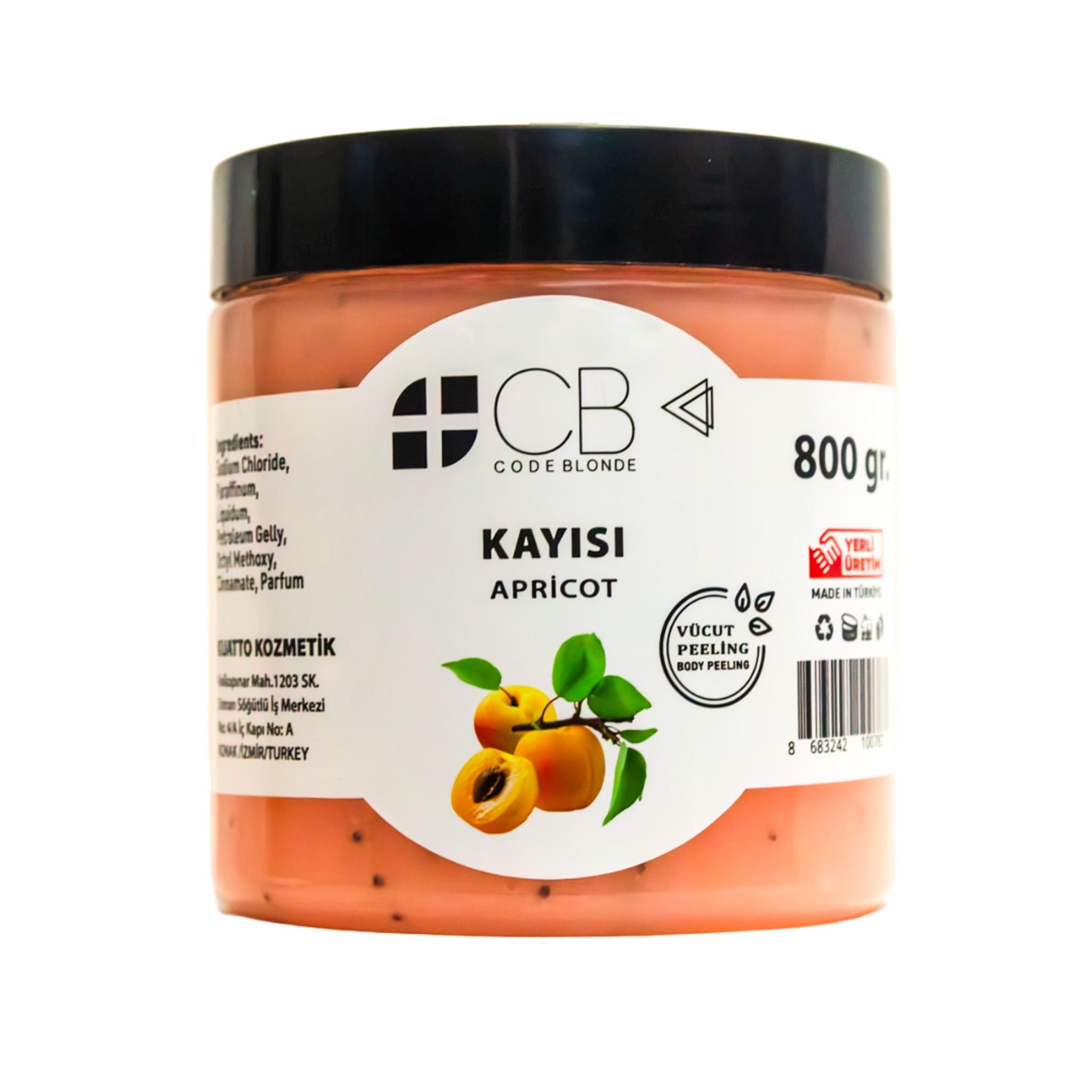 CODE BLONDE PEELİNG 800 gr KAYISI