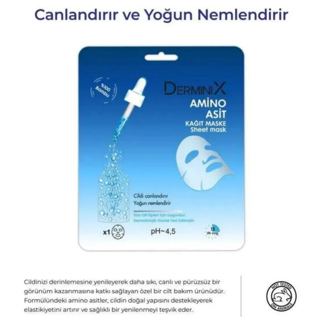 Derminix Kağıt Maske 25Gr Amino Asit