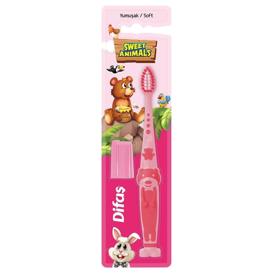 DİFAŞ SWEET ANIMALS ÇOCUK DİŞ FIRÇASI