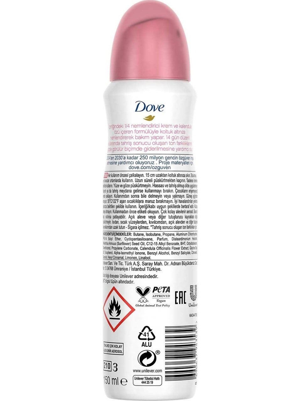 Dove Deodorant 150ml. Eventone