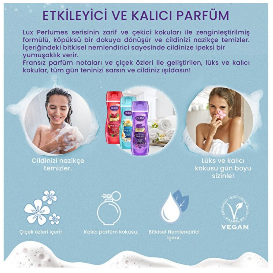 Duru Duş Jeli 450ml. Orkide Özleri
