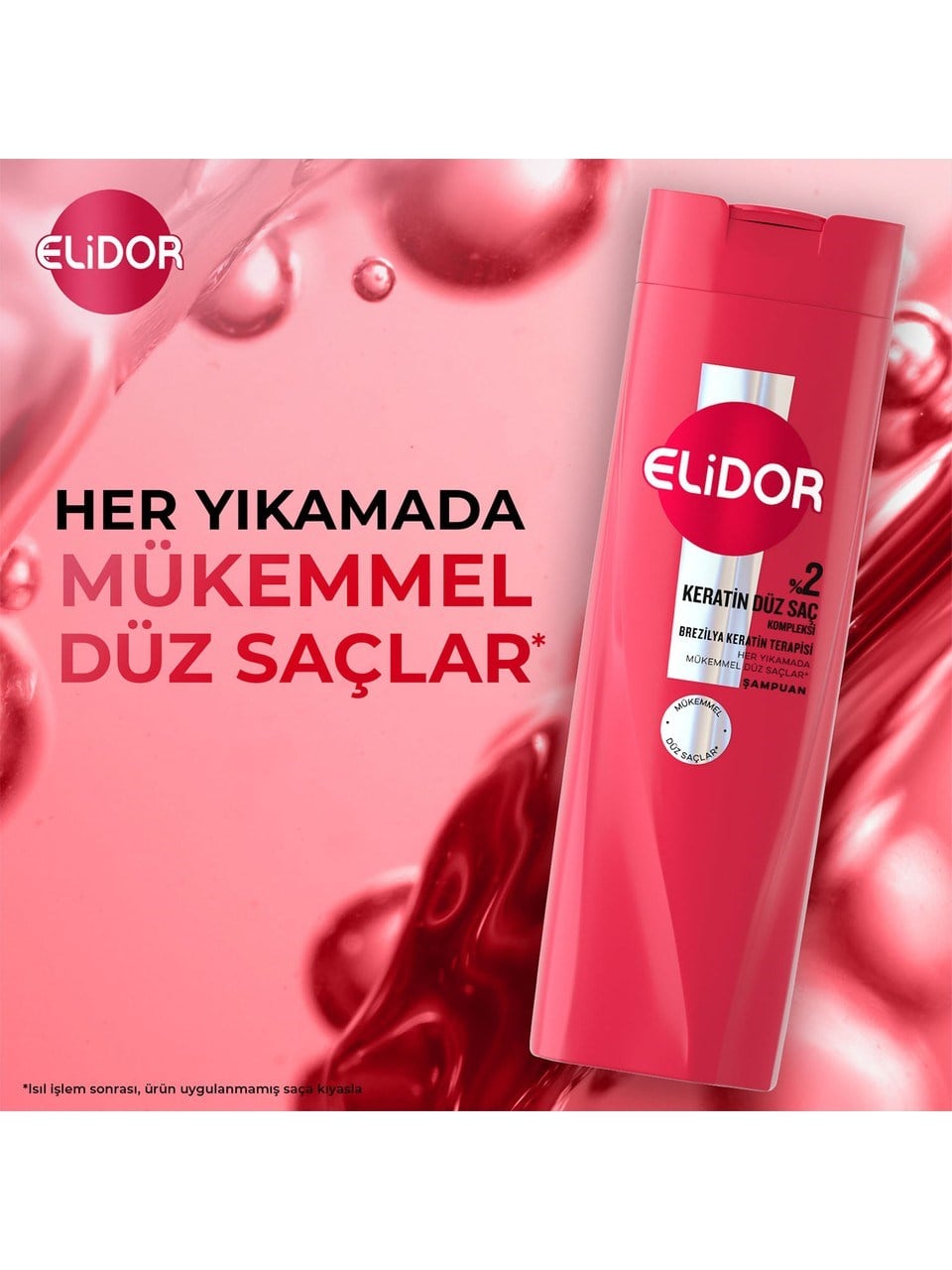 Elidor Şampuan 400ml. Keratin Düz Saç %2