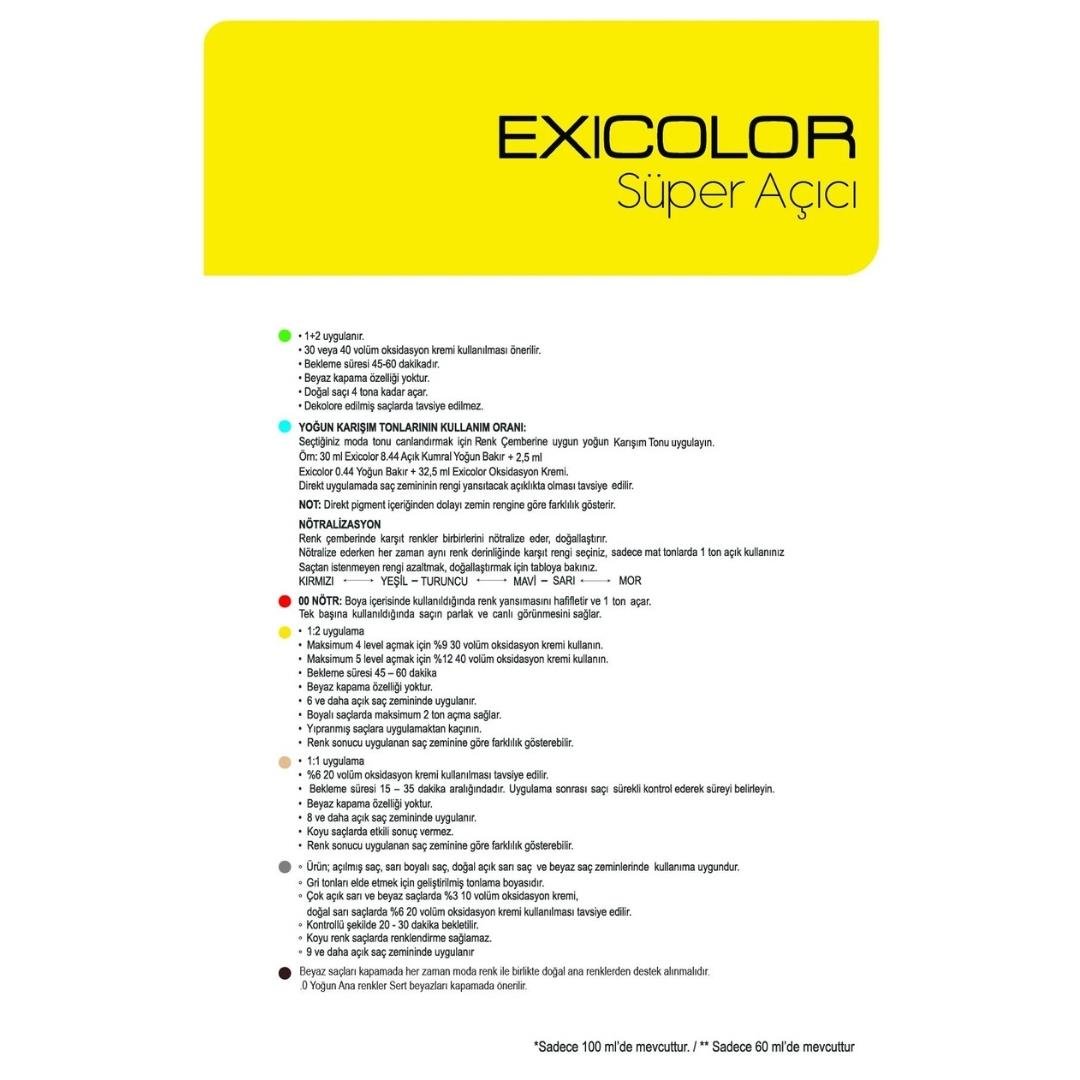 Exıcolor Tüp Boya 1001