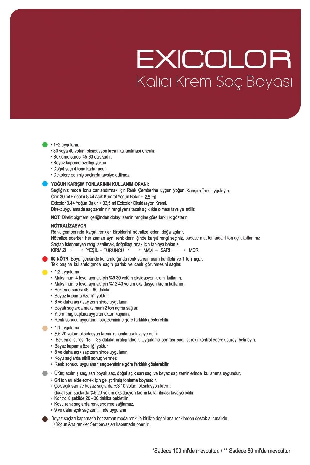 EXICOLOR TÜP BOYA 7-0N