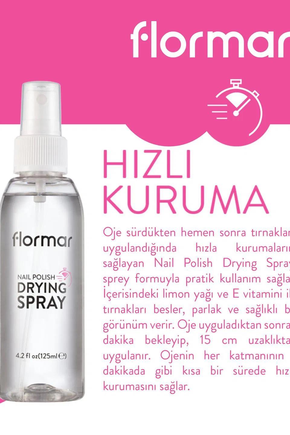 Flormar Dryıng Sprey 125Ml. (Oje Kurutucu Yenı)