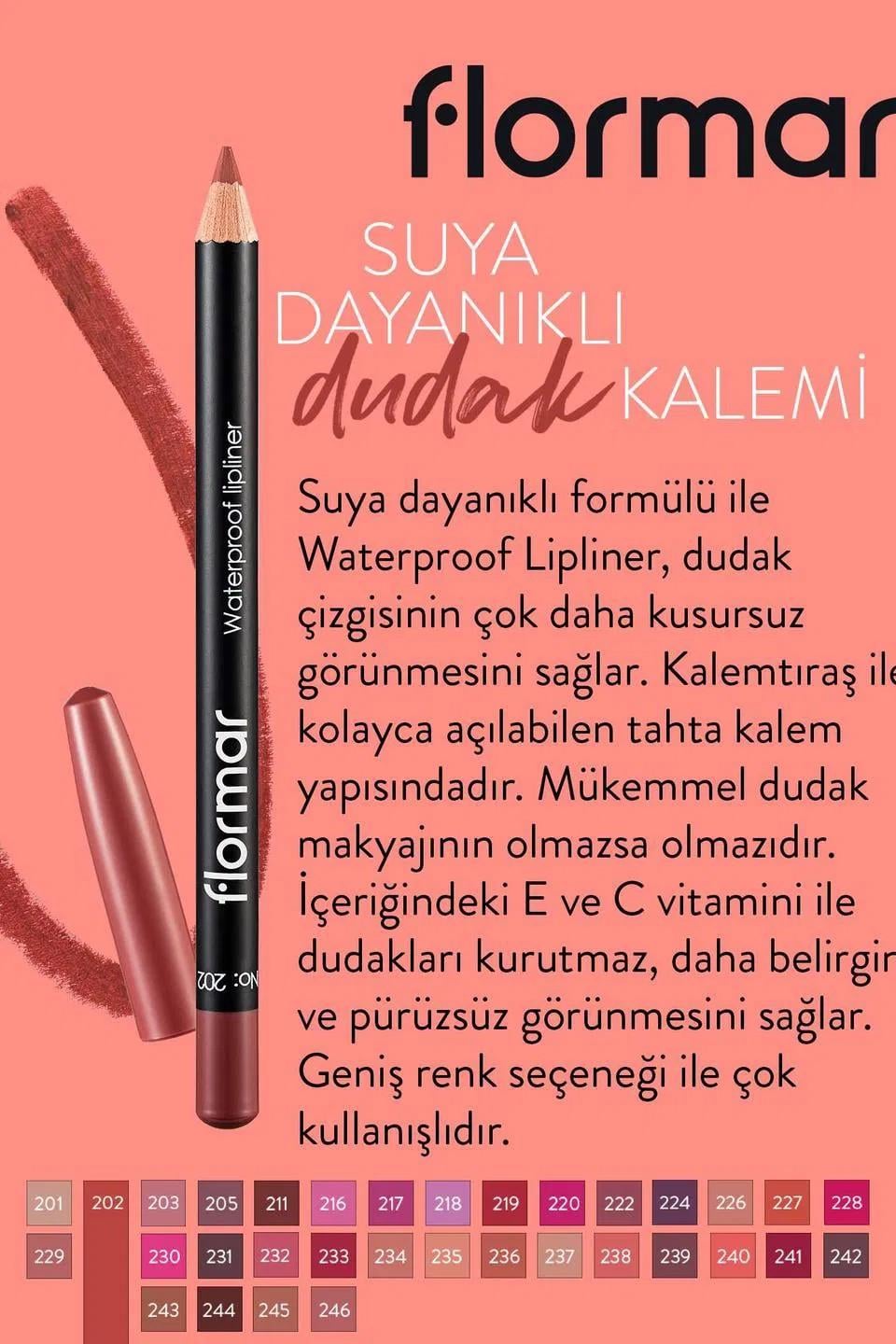 Flormar Dudak Kalemi No:202