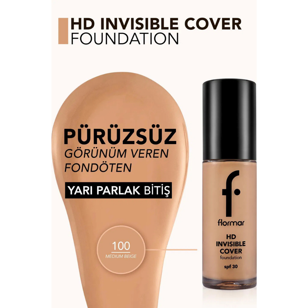 Flormar Hd İnvisible Cover Foundation 100 Medium B