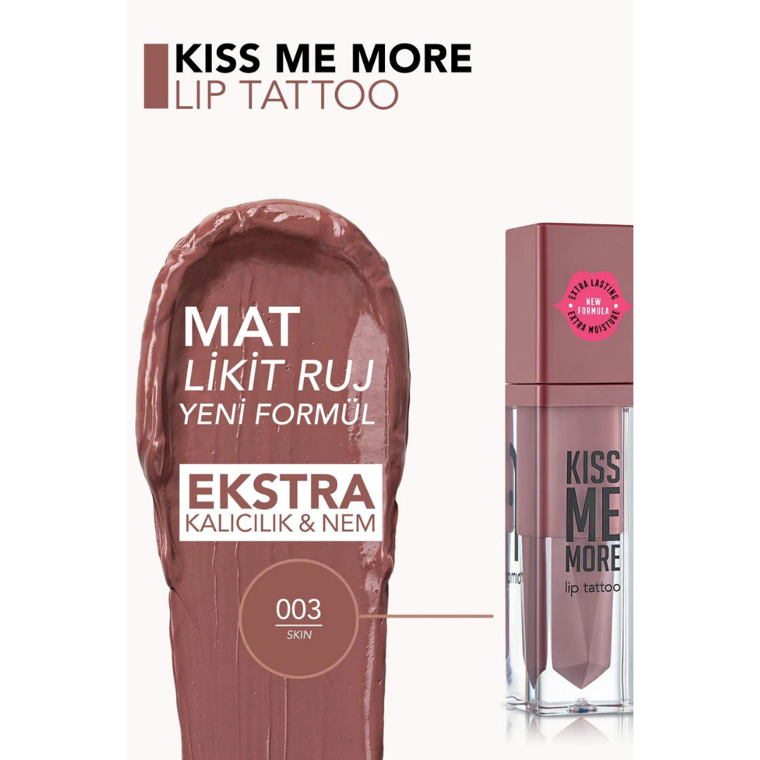 Flormar Kiss Me More Lip Tattoo 003 Skin