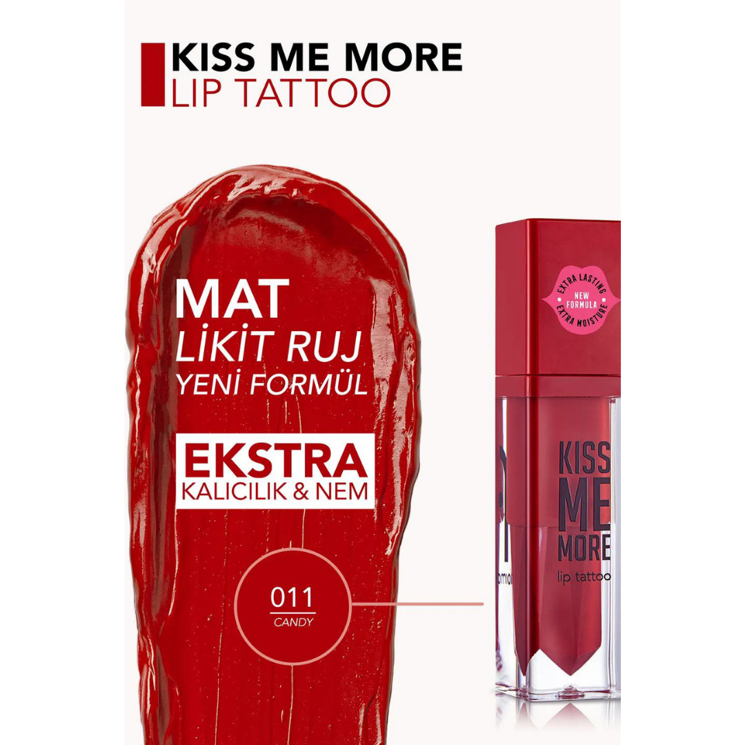 Flormar Kiss Me More Lip Tattoo 011 Candy
