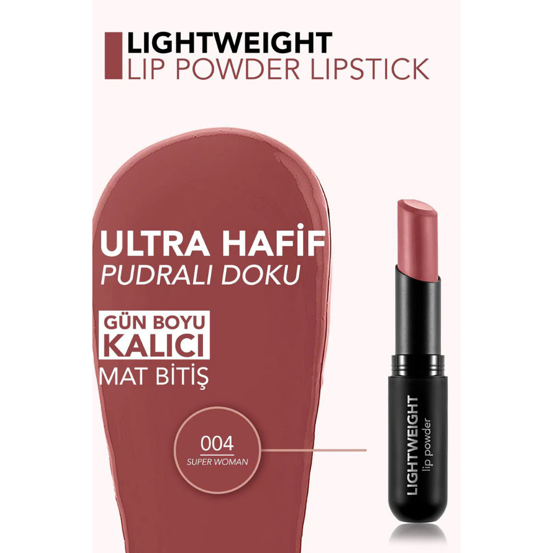 Flormar Lightweight Lip Powder 004 Super Women