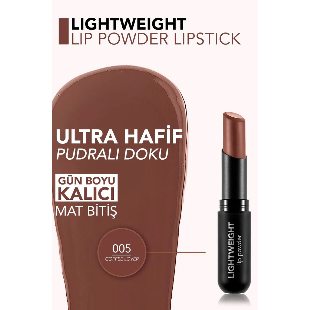 Flormar Lightweight Lip Powder 005 Coffe Lover