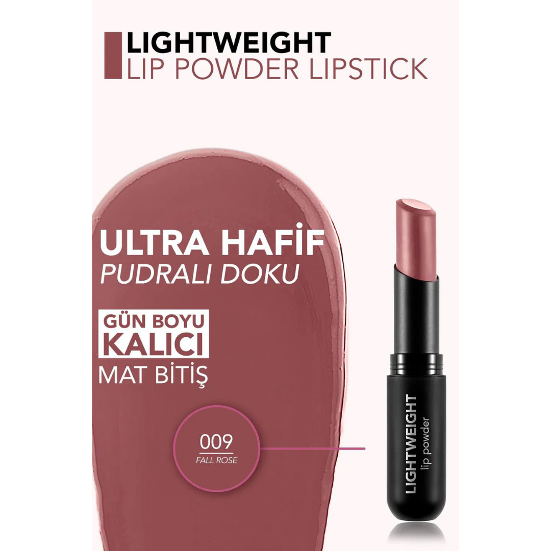 Flormar Lightweight Lip Powder 009 Fall Rose