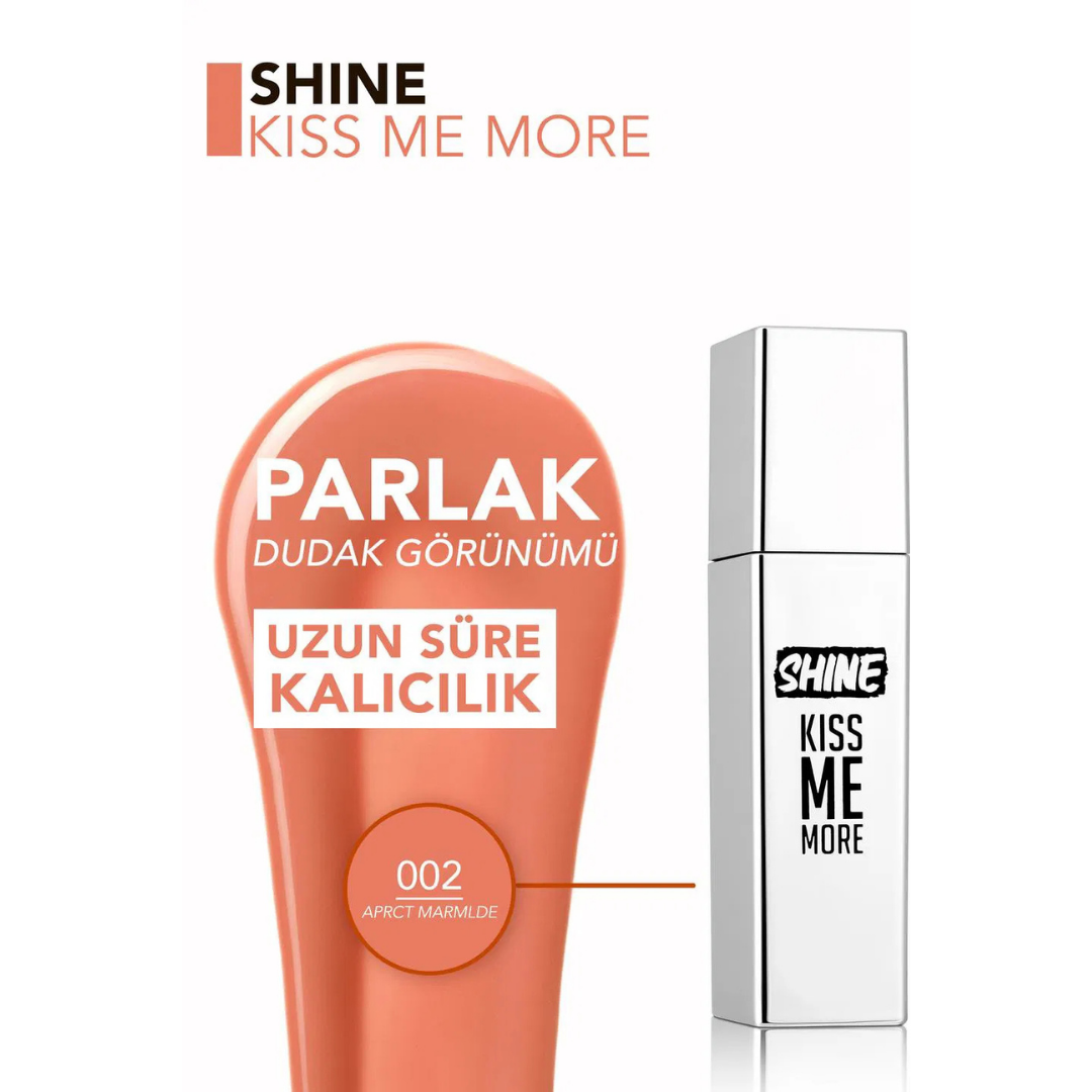 Flormar Shine Kiss Me More 002 Apricot Marmalade