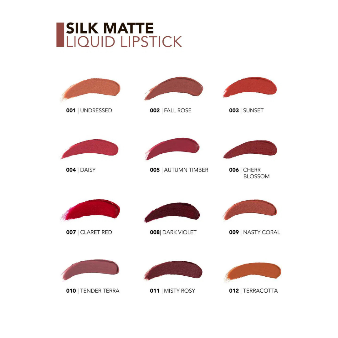 Flormar Silky Matte Liguid Lipstick 002 Fall Rose